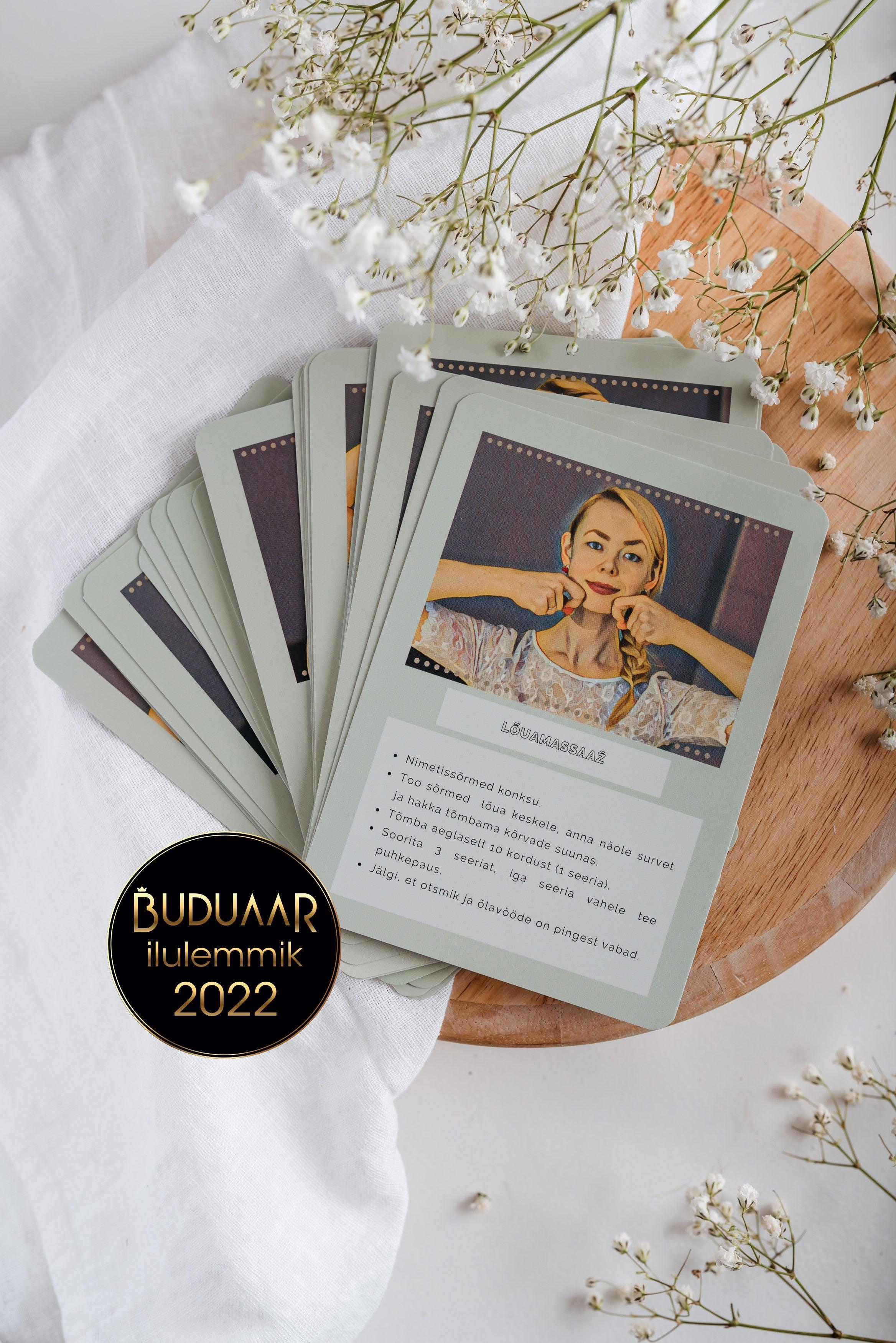 Face yoga cards Simple facial exercises MaiWistik