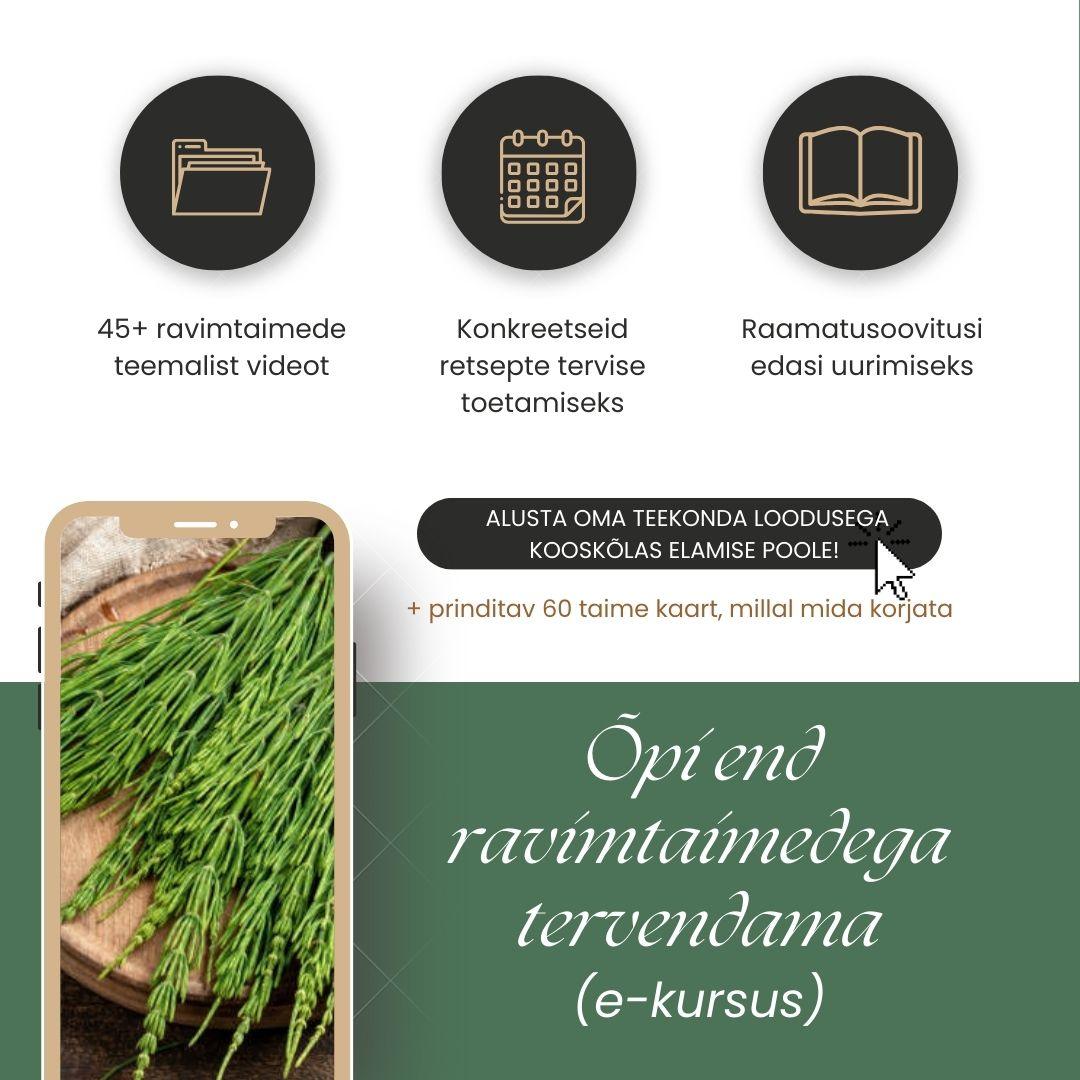 E-course: Learn to heal yourself with herbs (only in Estonian)